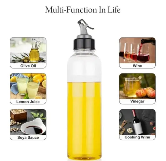Plastic Oil Dispenser 1 Litre Cooking Oil Dispenser Bottle Oil Container,Transparent